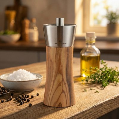 Zassenhaus Augsburg Mlýnek na pepř olivové dřevo 14 cm – Zboží Dáma