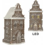 Clayre & Eef Perníkový LED domek Gingerbread Cotti - 12*11*25 cm – Hledejceny.cz