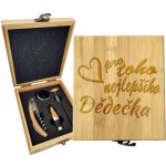Sablio Dárková sada na víno Pro toho nejlepšího dědečka: 147×168×49 mm – Hledejceny.cz