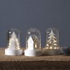 Vánoční osvětlení Eglo 410045 SADA 3x LED Vánoční dekorace KUPOL 1xLED 0,06W 1xCR2032 bílá EG410045