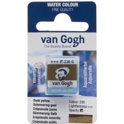 Van Gogh Akvarelová barva v půlpánvičce 230 Dusk Yellow