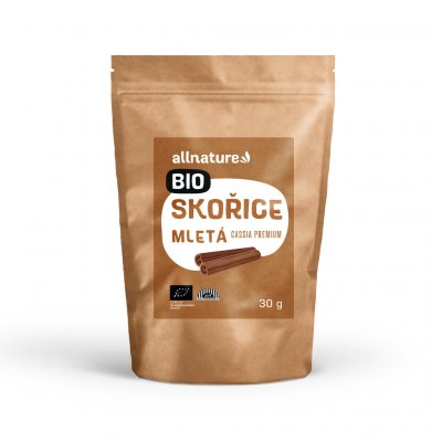 Allnature Skořice mletá Cassia Bio 30 g – Zboží Mobilmania