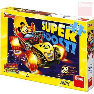 Dino Mickey Mouse na závodě 26 x 18 cm skládačka v krabici 24 dílků – Zbozi.Blesk.cz
