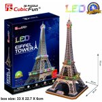 CubicFun 3D puzzle svítící Eiffelova věž 82 ks – Hledejceny.cz