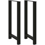 Omaxi Nohy barového stolu černé 2 ks 60 x 110-111 cm ocelové 312952 – Zboží Dáma