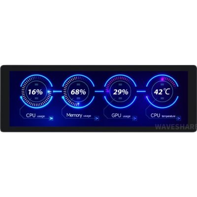 Waveshare 7,9” displej, 400×1280, HDMI, IPS, kapacitní – Zboží Živě