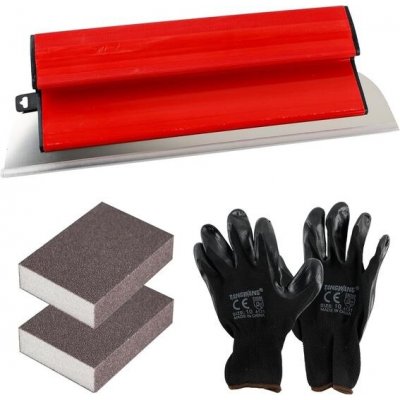 Špachtle na povrchy 40 cm/16 palců, nástroj na špachtli, nástroj pro štukatéry s 2 brusnými houbami – Zbozi.Blesk.cz