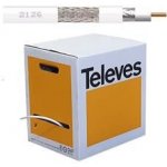 Televes T-100 212604 250m bílý vnitřní 6,6mm – Zboží Mobilmania