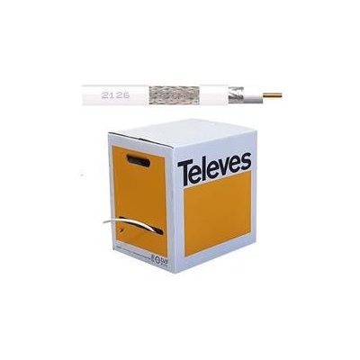 Televes T-100 212604 250m bílý vnitřní 6,6mm – Zboží Mobilmania