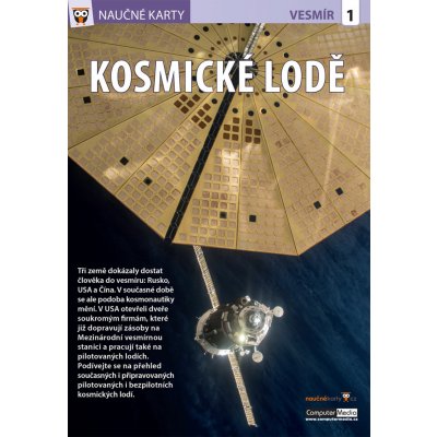 Kosmické lodě - Naučné karty – Zboží Mobilmania