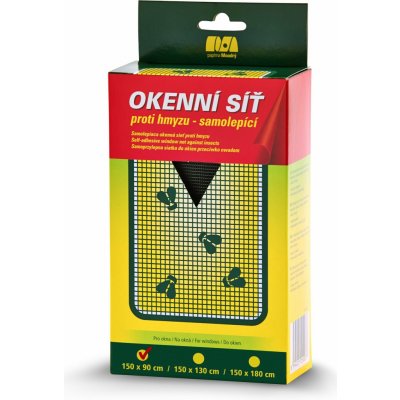 Papírna Moudrý Okenní síť 150× 90 cm černá – Sleviste.cz