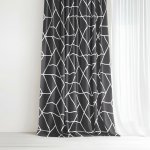 Goldea bavlněný závěs - mozaika na tmavě šedém 200x150 cm – Hledejceny.cz