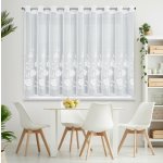 EUROFIRANY ZÁCLONA NA KROUŽCÍCH NATALI 350X150 CM VZOROVANÁ – Zboží Mobilmania