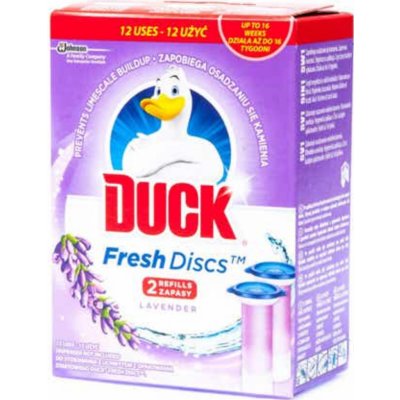 Duck Fresh Discs WC gel pro hygienickou čistotu a svěžest Vaší toalety Levandule 2 x 36 ml