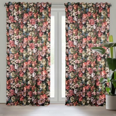 EUROFIRANY ZATEMŇOVACÍ ZÁVĚS NA PÁSCE PEONIA 140X270 CM VZOROVANÁ – Hledejceny.cz