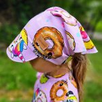 Dětský šátek na hlavu party donuts – Zboží Dáma