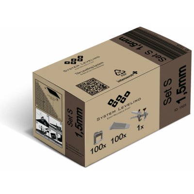 Aplikační set pro keramické dlažby System Leveling SET100/100/1 SL1525 - spony 1.5mm, klínky, kleště – Hledejceny.cz