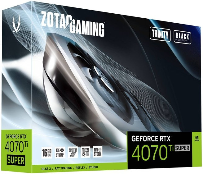 Zotac GeForce RTX 4070 Ti SUPER GAMING Trinity Black Edition 16GB GDDR6X ZT-D40730D-10P