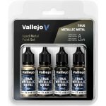 Vallejo: True Metallic Metal Aged Metal 4 Colour Paint Set – Zboží Dáma
