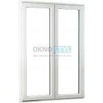 OKNOSTYL.cz REHAU Smartline+ dvoukřídlé Bílá 130 x 208 cm – Hledejceny.cz