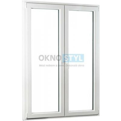 OKNOSTYL.cz REHAU Smartline+ dvoukřídlé Bílá 130 x 208 cm – Hledejceny.cz