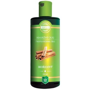 Topvet BIO skořicový masážní olej 200 ml