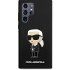 Pouzdro a kryt na mobilní telefon Karl Lagerfeld Liquid Silicone Ikonik NFT Samsung Galaxy S24 Ultra černé