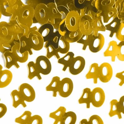 Konfety zlaté 40. narozeniny – Sleviste.cz