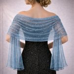 Společenská šála modrá – Zbozi.Blesk.cz