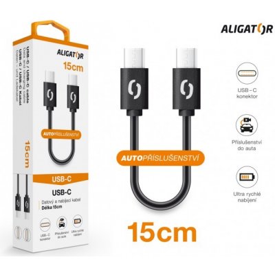 Aligator DATKP44 POWER USB-C/USB-C, 15cm – Zboží Živě