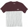 Pánské Tričko Vans tričko COLORBLOCK TEE White/Port Royale