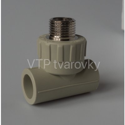 Wavin Ekoplastik PPR T-kus s kovovým závitem vnějším 25 x 1/2" x 25 mm, STKE02520X – Zbozi.Blesk.cz