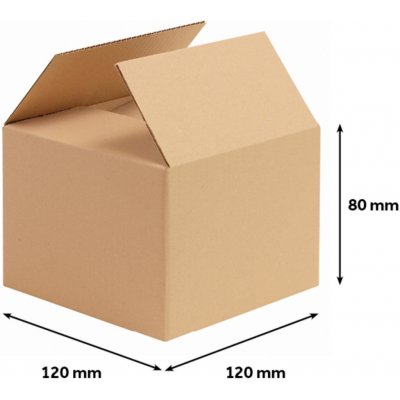 Klopová krabice - 3vrstvá, 126 x 126 x 90 mm, 1 ks – Zboží Živě