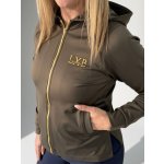 Luxambee Dámská mikina na zip KHAKI – Sleviste.cz