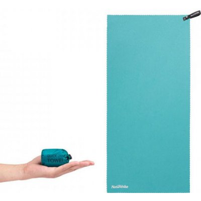 Naturehike Rychleschnoucí skládací ručník (Malý) 80 x 40 cm Tyrkysová – Zbozi.Blesk.cz