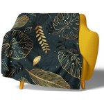 TipTrade Mikroplyšová deka Zlaté Listy 150x200 – Zboží Mobilmania