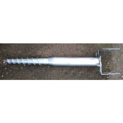 Zemní vrut se stavitelnou patkou typ U 80–170 mm, délka 1085 mm, žárově zinkovaný – Sleviste.cz