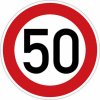 Piktogram Dopravní značka Nejvyšší dovolená rychlost 50 km