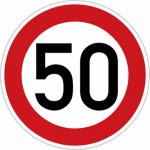 Dopravní značka Nejvyšší dovolená rychlost 50 km – Zboží Mobilmania