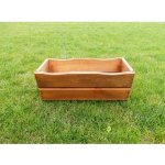 Tradgard Dřevěný květináč truhlík na květiny 44 cm hnědý – Zboží Dáma