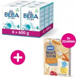 BEBA OPTIPRO 4 6 x 600 g Mléčná obilná kaše Jablko-Mrkev 2 x 250 g – Hledejceny.cz