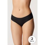COTONELLA 2PACK Klasické kalhotky Paola černá – Zboží Mobilmania