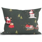 MKLuzkoviny.cz Vánoční bavlna Renforcé Polární sen zelené 40 x 60 cm – Sleviste.cz