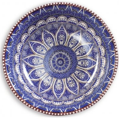 Cerámica Del Río Salado Miska 15,5 cm španělská keramika Gres Azul Dekor č. 1 – Zboží Dáma
