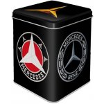 NOSTALGIC-ART Retro plechová plochá Mercedes-Benz logo Evolution 2,5 L – Sleviste.cz