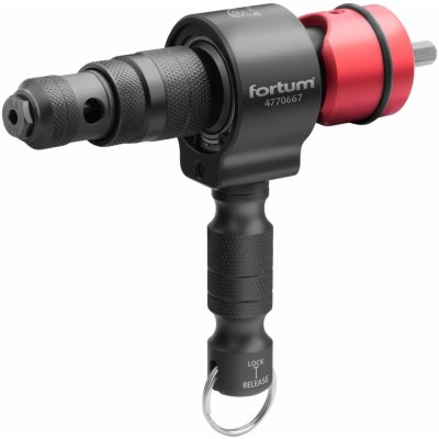 Nástavec Fortum 4770667 nýtovací na vrtačku T-COMBO, sada pro matice M3-M12 i trh. nýty 2,4-6,4mm, CrMoV – Zbozi.Blesk.cz