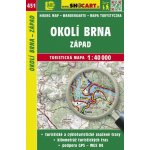 Turistická mapa 451 Okolí Brna západ 1:40 000 – Zboží Dáma