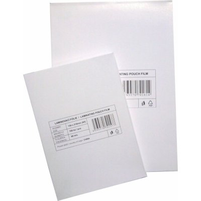 Laminovací fólie Standard - A4, (216x303 mm) 80 mikronů, lesklé, 100 ks 609.165 – Zboží Živě
