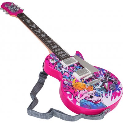 RKToys Dětská elektrická kytara RockStyle růžová – Zboží Dáma