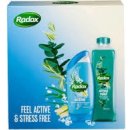 Radox Feel Active sprchový gel 250 ml + Stress Relief pěna do koupele 500 ml dárková sada